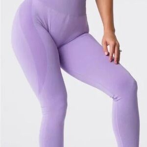 High-Waisted Purple Leggings